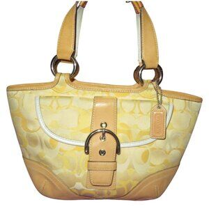 Coach 2004 Vintage Soho in Signature Canvas &  Vachetta Leather mini Tote
